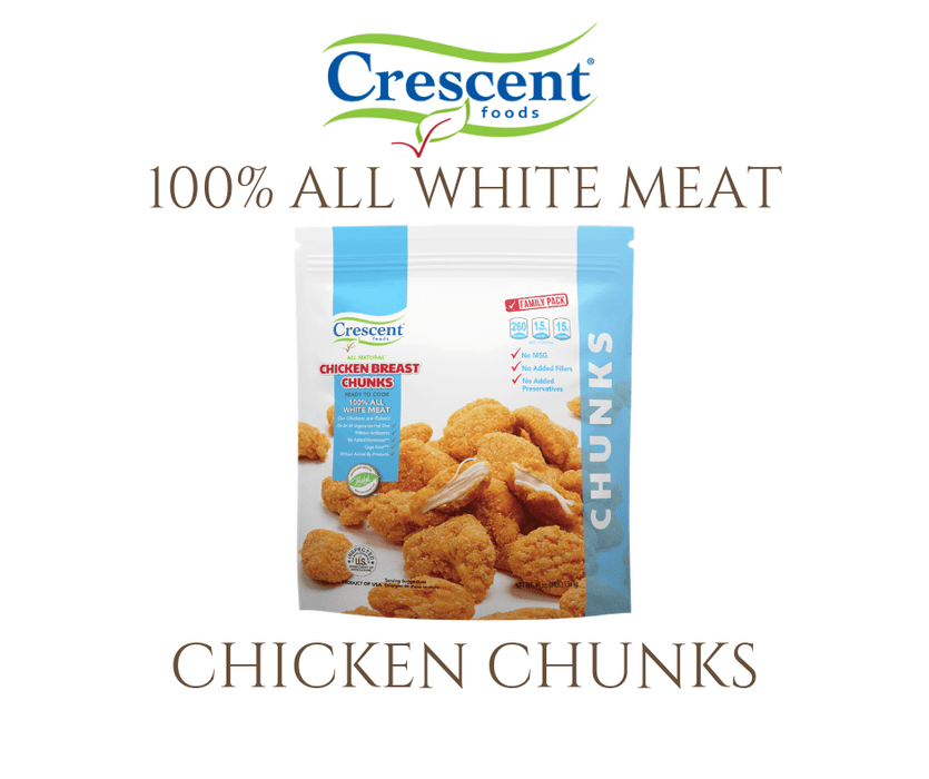 Crescent Chicken Breast Breaded Chunk - WeGotMeat- Columbus Ohio Halal Meat Delivery