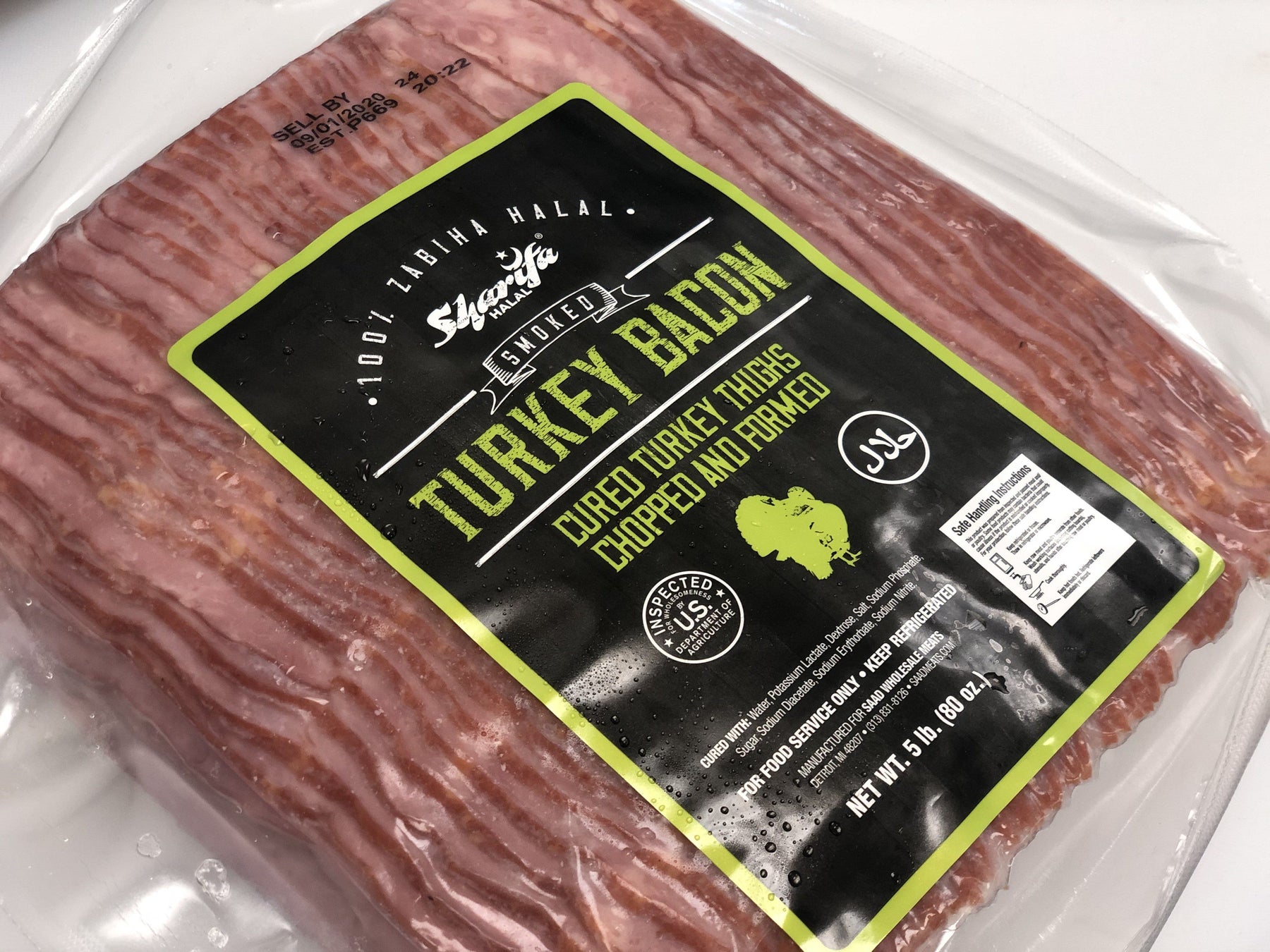 Sharifa Turkey Bacon Family Pack - WeGotMeat- Columbus Ohio Halal Meat Delivery