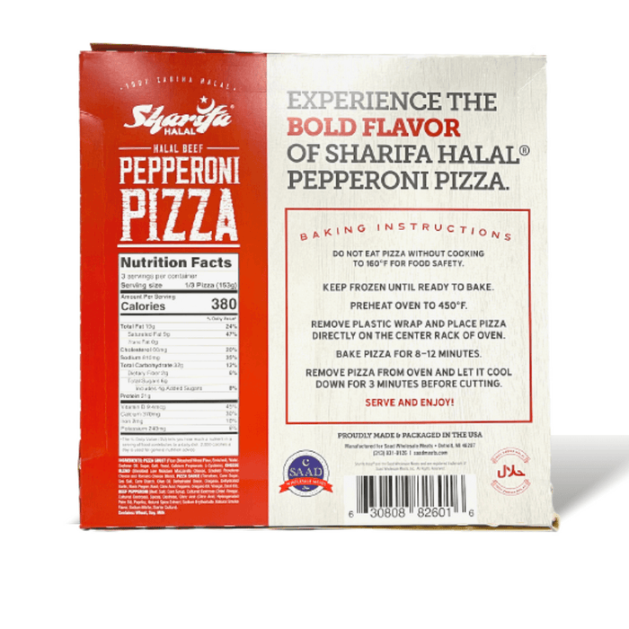 Halal Beef Pepperoni Pizza