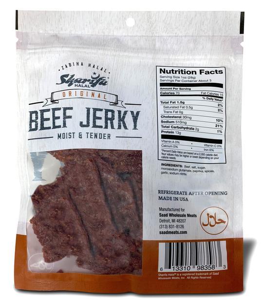 Sharifa Halal Beef Jerky Original - WeGotMeat- Columbus Ohio Halal Meat Delivery