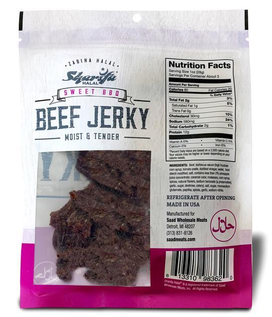 Sharifa Sweet BBQ Beef Jerky - WeGotMeat- Columbus Ohio Halal Meat Delivery