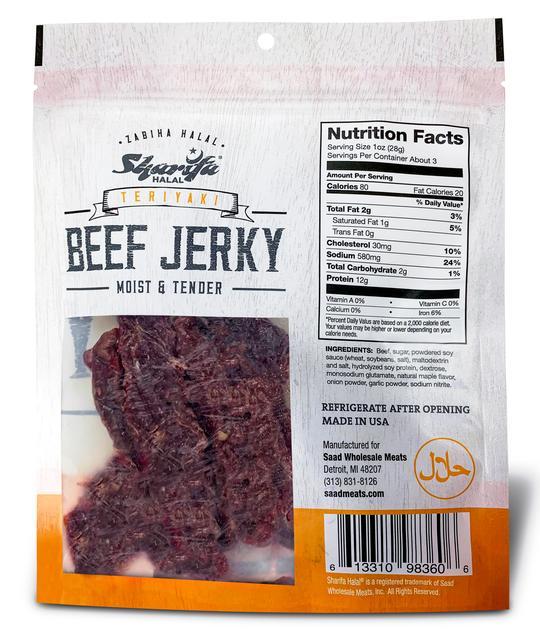 Sharifa Teriyaki Beef Jerky - WeGotMeat- Columbus Ohio Halal Meat Delivery